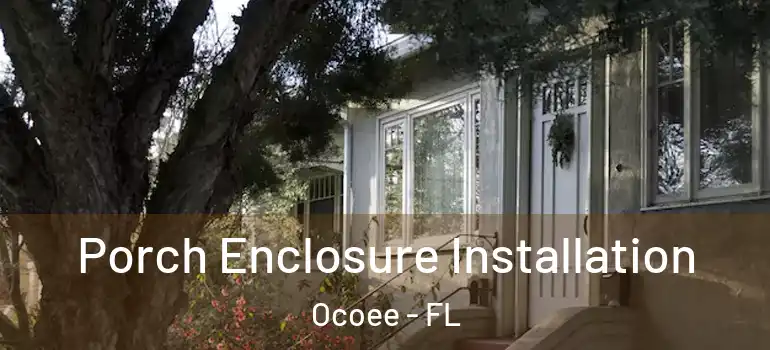  Porch Enclosure Installation Ocoee - FL